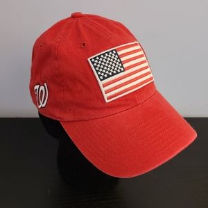 NWOT Washington Nationals '47 Red Heritage Flag Women's Adjustable Baseball Hat